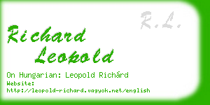 richard leopold business card