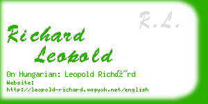 richard leopold business card